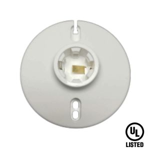 Receptaculo de bakelita 4" blanco Tania Wiring