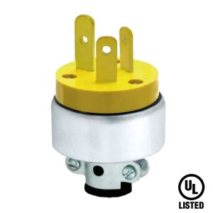 Enchufe blindado tripolar 20 A 250 V amarillo Tania Wiring