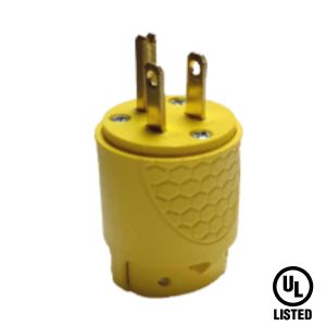 Enchufe amarillo con tierra 15 A 125 V Tania Wiring
