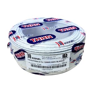Cable THHN/THWN-2 12 AWG blanco 100 m Iconel