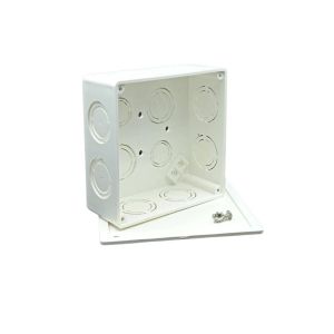 Cajetín eléctrico plástico reforzado con tapa 5" x 5" Fitco