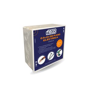 Caja sellada plástica de paso eléctrica con tapa 8" x 8" x 4" Fitco