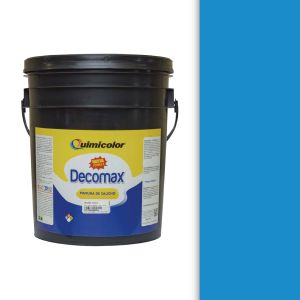 Pintura caucho decomax clase C cuñete (4 galones) azul agata Quimicolor