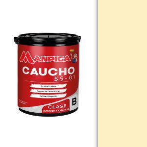 Pintura caucho 55-01 clase B 1 galón marfil suave Manpica