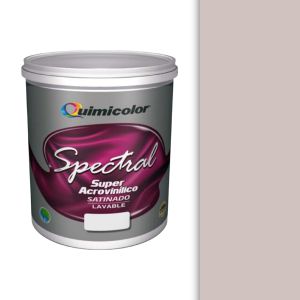 Pintura caucho satinado spectral clase A 1 galón greige Quimicolor
