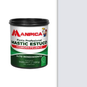 Pasta profesional mastic estuco hidrorepelente 1/4 galón Manpica