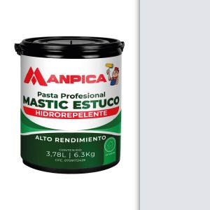 Pasta profesional mastic estuco hidrorepelente 1 galón Manpica