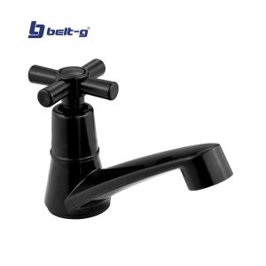 Llave para lavamanos inudividual cross negra Belt-g