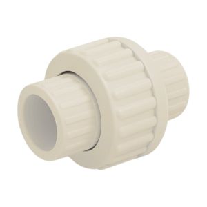 Unión universal 1 1/2" SCH40 soldada PVC presión agua fría Pavco
