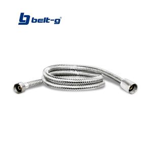 Canilla flexible extra lujo malla acero 1/2 x 1/2" x 150 cm cromada Belt-g