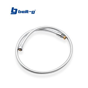 Canilla flexible lisa antitorsión 1/2 x 1/2" x 150 cm plateada Belt-g