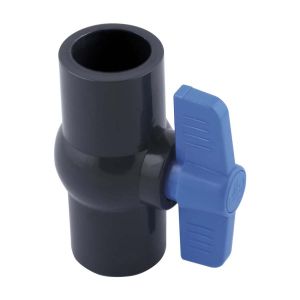Llave de bola compacta PVC para soldar  1 1/2" Tubrica