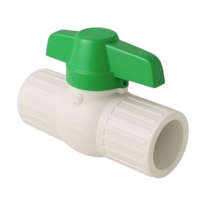 Válvula esférica PVC para soldar 1/2" presión agua fría h2off Pavco