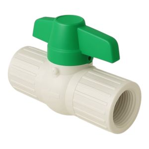 Válvula esférica PVC para roscar 3/4" presión agua fría h2off Pavco